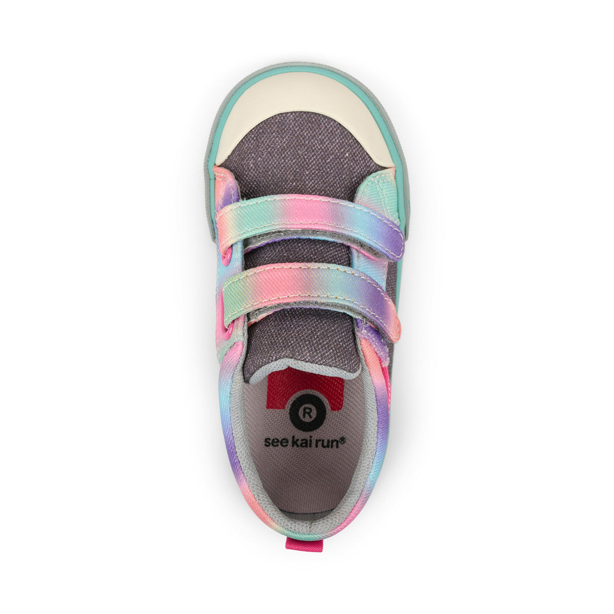 Robyne Gray Denim/Rainbow | See Kai Run
